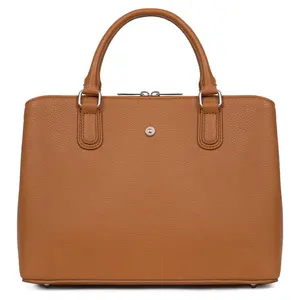 Dámska elegantná kabelka Hexagona Hella - koňak