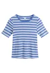 MELA Tričko 'Jasleen'  modrá / modrosivá / biela