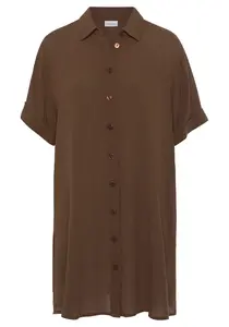 LASCANA Blúzka  tmavohnedá