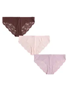 Next Nohavičky  hnedá / orgovánová / rosé