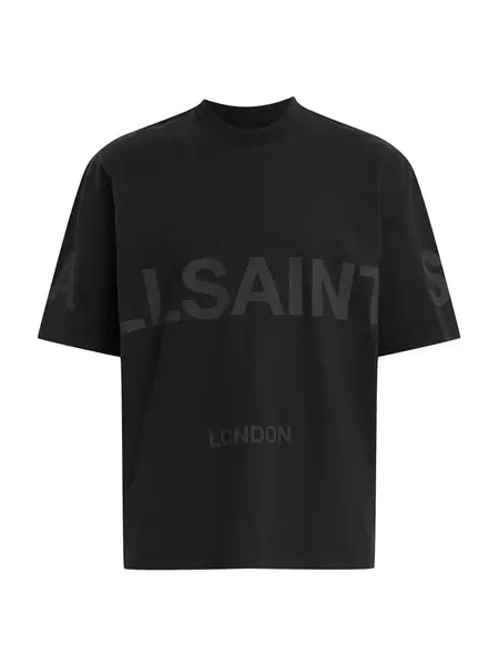 AllSaints Tričko 'BIGGY'  tmavosivá / čierna