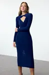 Trendyol Saks Fitted Knitted Stylish Dress