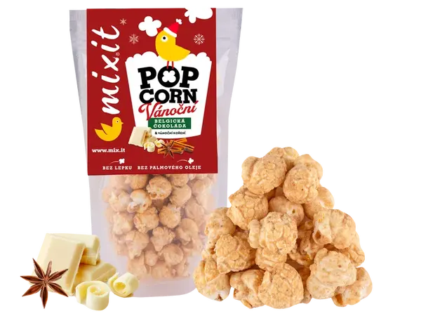 MIXIT popcorn – Bílá čokoláda a perníkové koření 60 g