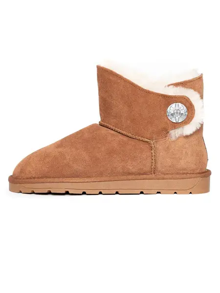 Gooce Nízke čižmy 'Diama'  hnedá / čierna / biela