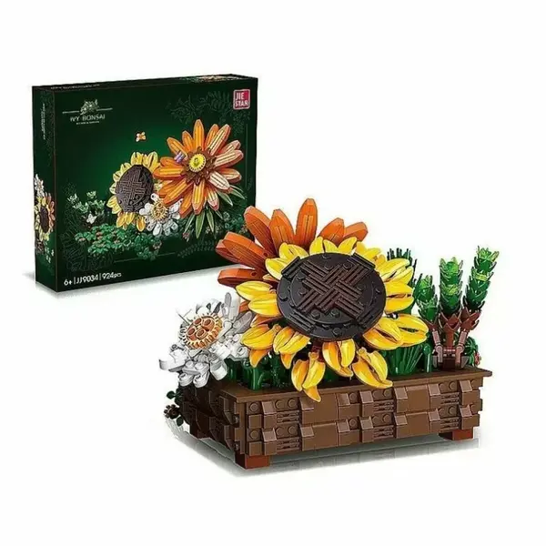 Stavebnice květiny v květináči – 924 dílků