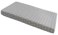 Medi Partners Fitted sheet for bed 120x60 – cotton – White stars on gray