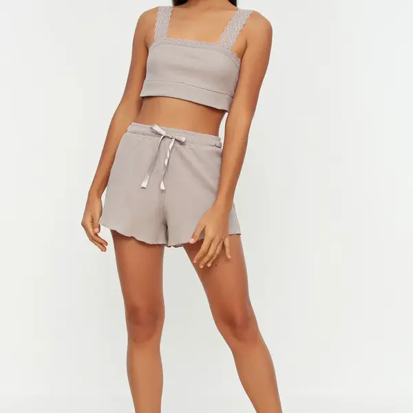 Dámské pyžamo Trendyol Lace detailed