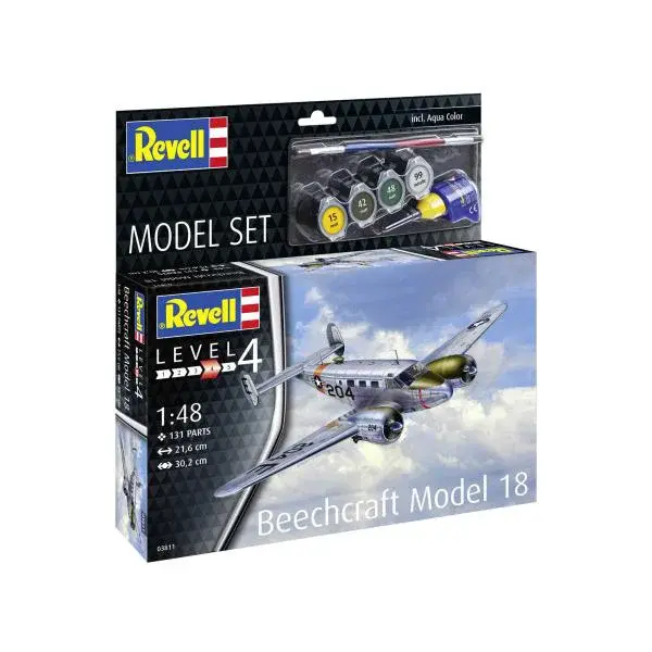 ModelSet letadlo 63811 - Beechcraft Model 18 (1:48)