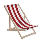 Záhradné ležadlo plážové skladacie Baby Mix červeno-biele , 20C58397
