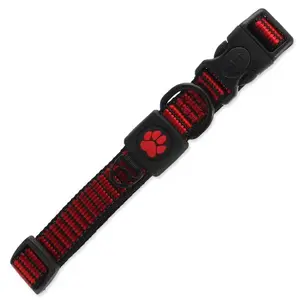 Obojek Active Dog Strong M červený 2x34-49cm