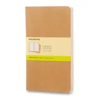 Sešity Moleskine Cahier, L, čisté, 3 ks - karton
