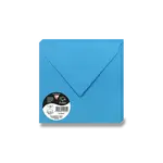 Barevná obálka Clairefontaine 165 × 165 mm, olizová, 20 ks - modrá