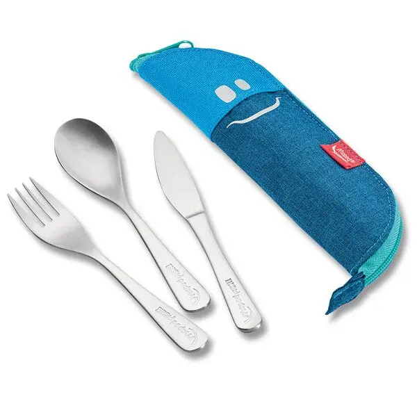 Pouzdro s příborem Maped Concept Kids - modrá, 3 ks