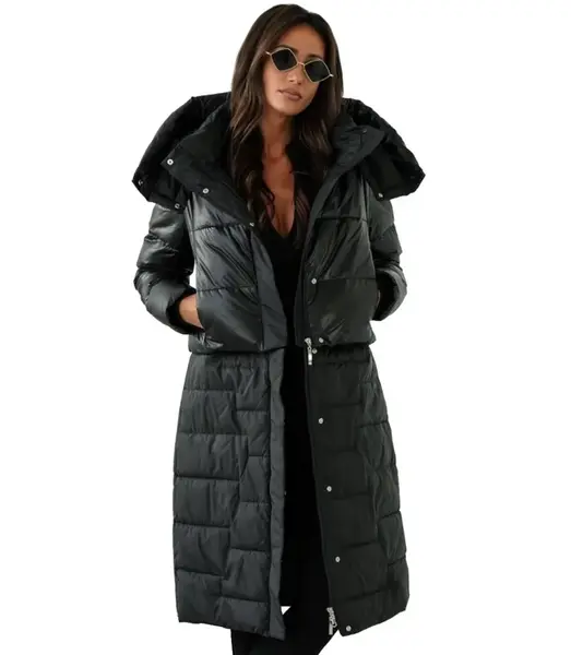 Pri Quilted 2-in-1 Insulated coat Can be worn as a jacket