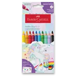 Pastelky Faber-Castell Colour Grip Jumbo Unicorn - 10 barev