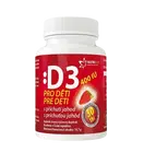 NUTRICIUS Vitamín D3 400IU pro děti - jahoda 30 tablet