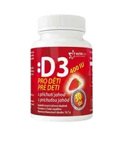 NUTRICIUS Vitamín D3 400IU pro děti - jahoda 30 tablet