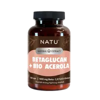 NATU Natural Extract, BetaGlukan 500 mg s BIO acerolou 60 kapslí