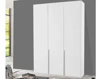 Šatníková skriňa New York D, 135 cm, biela / biely lesk%