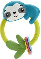 Chrastítko a kousátko 2v1 Fisher-Price – Lenochod s posuvnými tvary