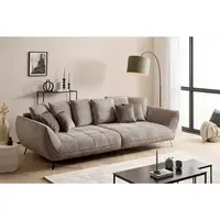 Livetastic POHOVKA BIG SOFA, textil, šedohnědá