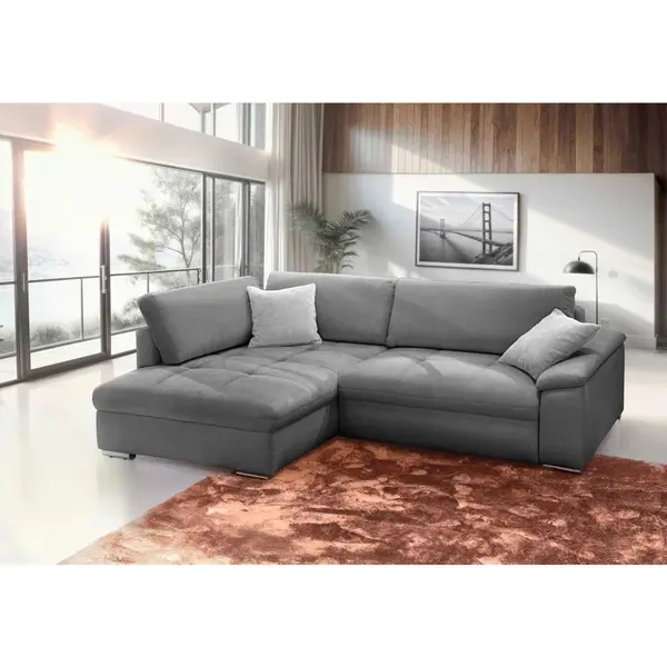 Livetastic ROHOVÁ SEDAČKA, textil, šedá