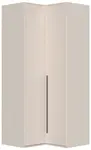 Rohová šatní skříň baptiste - béžová