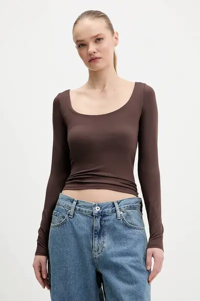 Tričko s dlhým rukávom Hollister Co.