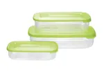 Tontarelli Dóza na potraviny Family obdélníková 3 ks zelená