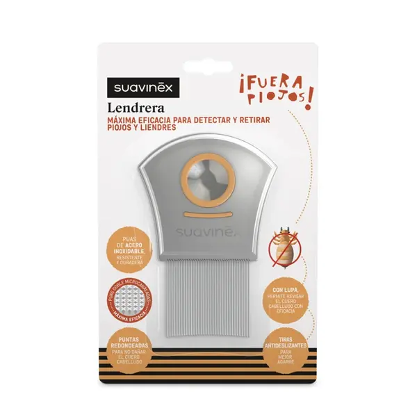 Suavinex Hřeben na vši a hnidy kovový 1 ks