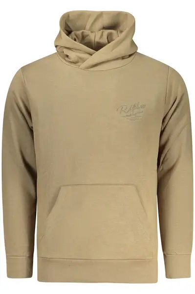 Pánská béžová mikina s kapucí