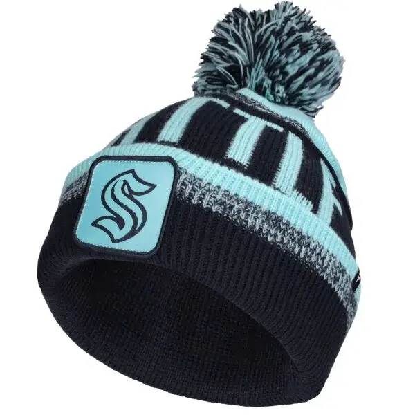 FANATICS SEATTLE KRAKEN THRIVE CUFFED POM BEANIE Čiapka, tmavo modrá, veľkosť