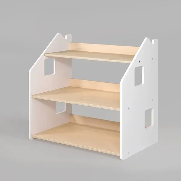 Polica na hračky – biela