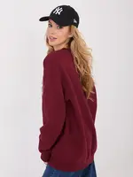 Bordová mikina New York