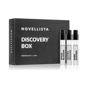 NOVELLISTA Black Discovery Box vzorky parfémových vod 3x1,4 ml