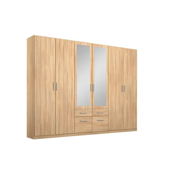 Rauch Möbel ŠATNÍ SKŘÍŇ S OTOČNÝMI DVEŘMI, Sonoma dub, 271/229/54 cm