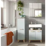 MID.YOU KOUPELNA barvy dubu, světle zelená