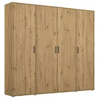 Rauch Möbel ŠATNÍ SKŘÍŇ S OTOČNÝMI DVEŘMI, dub artisan, 187/194/53 cm