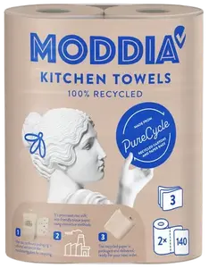MODDIA Kuchyňské utěrky PureCycle 3vrstvé