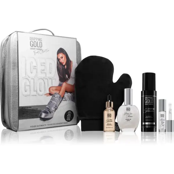Dripping Gold Iced Glow dárková sada na tělo a obličej 5 ks
