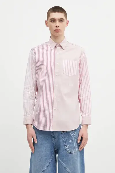 Bavlněná košile Aries Patchwork LS Shirt