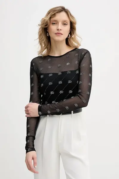 Tričko s dlhým rukávom Karl Lagerfeld