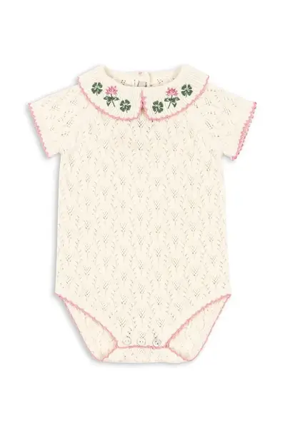 Kojenecké body s příměsí vlny Konges Sløjd ROSIER ROMPER