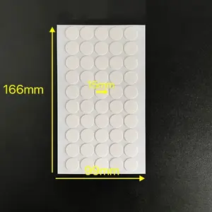 Round Transparent Acrylic Double Sided Adhesive