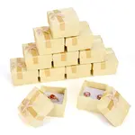 Square Paper Jewelry Ring Gift Boxes with Bowknot