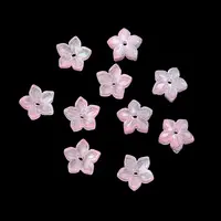 Dyed & Heated Glass Bead Caps