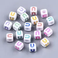 Opaque White Acrylic Beads
