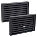 7-Slot Wooded with PU leather Ring Display Stands