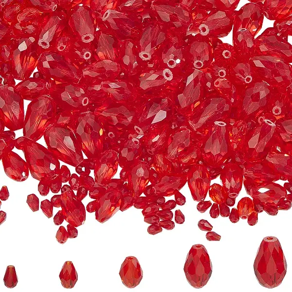 Faceted Glass Beads Strands