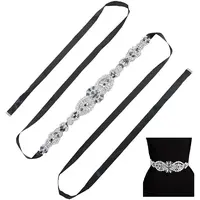 Flower Full Crystal & Montana Rhinestone Handmade Bridal Belts for Wedding Dresses